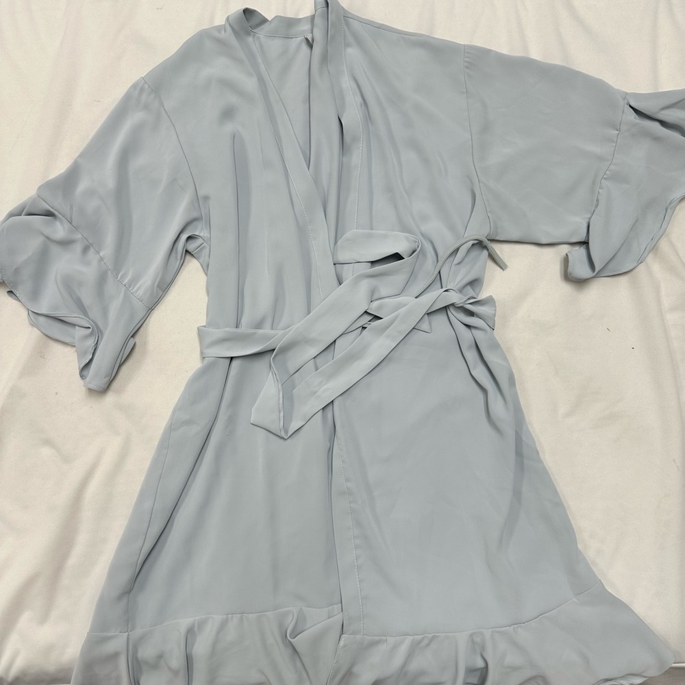 Bridesmaid getting ready robe